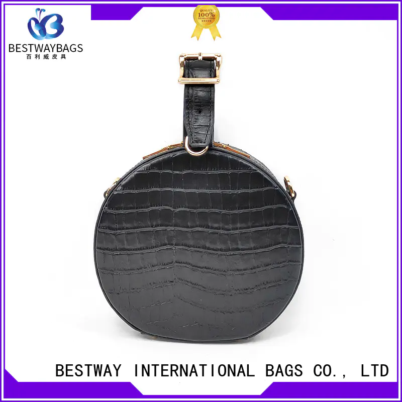 Bestway black leather bag online for daily life