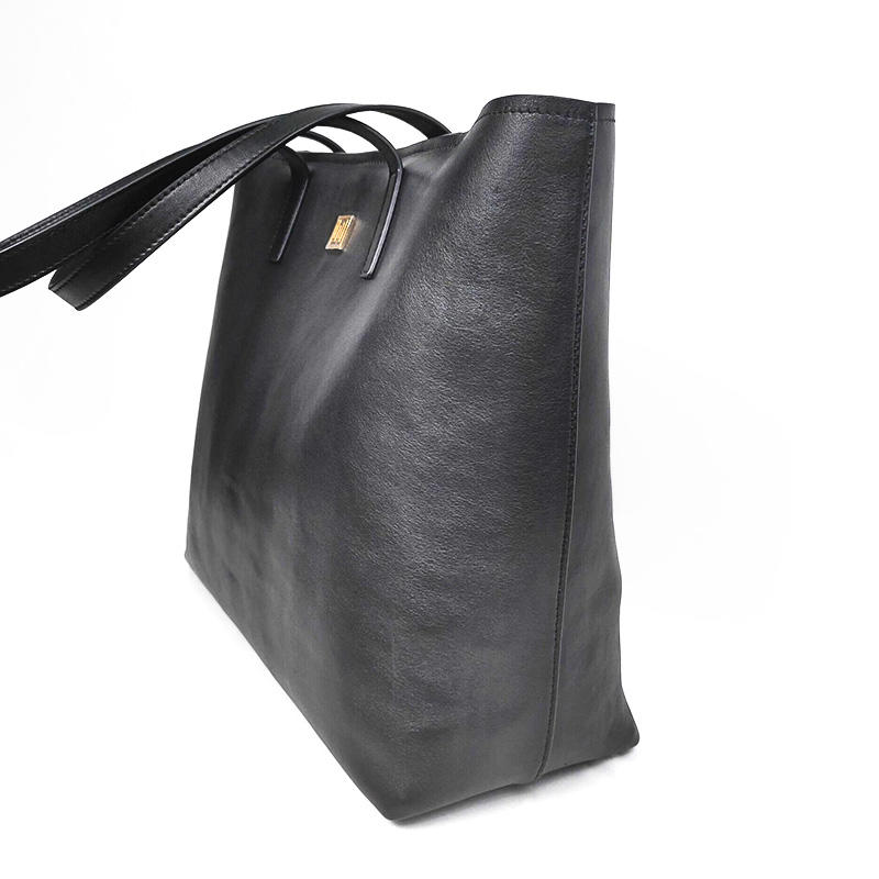 China Organizer Black Big Women Leather Tote Bag Handbags