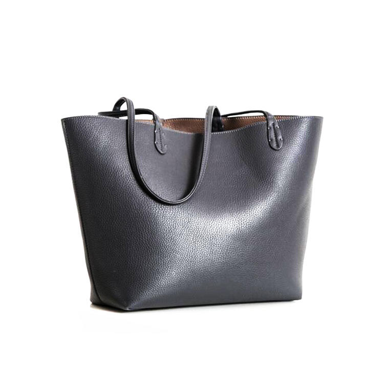 Authentic Designer Oversized Big Large Plain Grey Handbags For Ladies