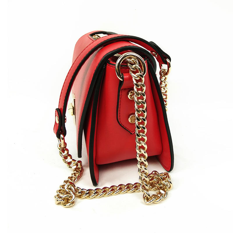 Fashion Online Luxury Red Handbags Shoulder Bags For Women With Chain Strap  and Nylon Strap