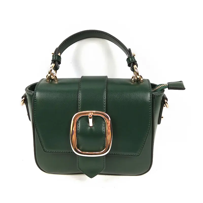 Customized Wholesale Latest Name Brand Green New Small Ladies Handbags