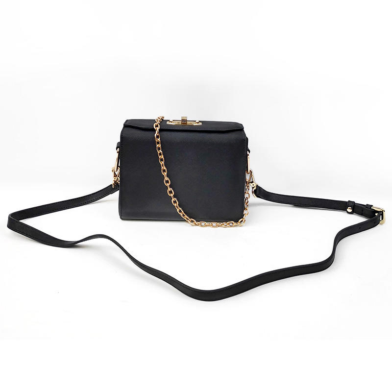Inexpensive Designer Beautiful Italian Unique Black Leather Shoulder Handbag On Sale