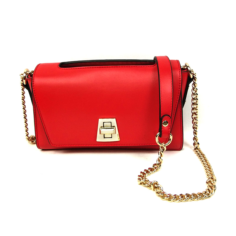 Fashion Online Luxury Red Handbags Shoulder Bags For Women With Chain Strap  and Nylon Strap