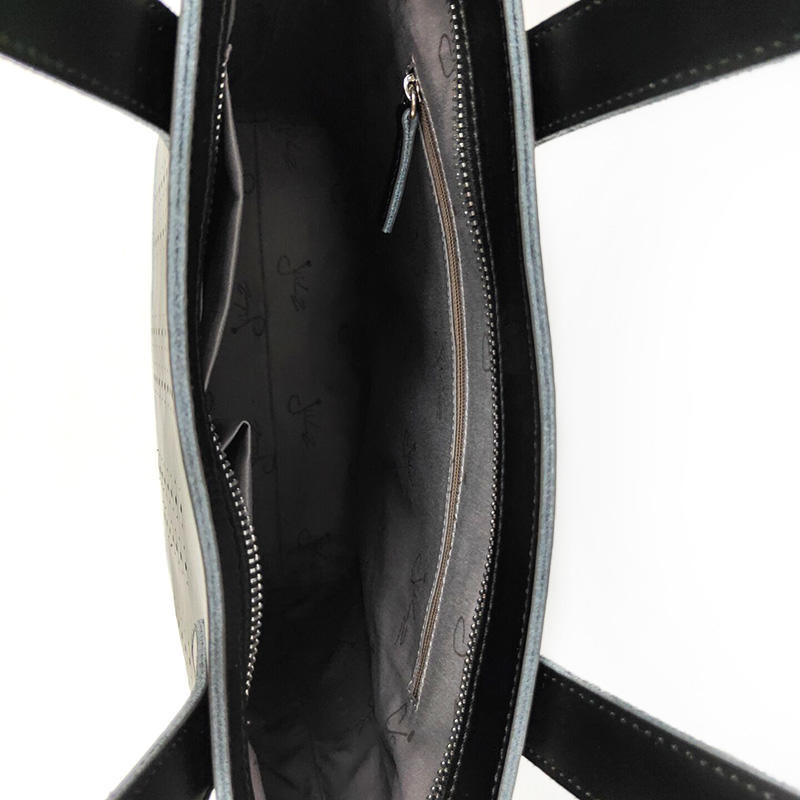 Popular Summer Black and White Discount Designer New Split Leather Ladies Tote Hobo Handbags