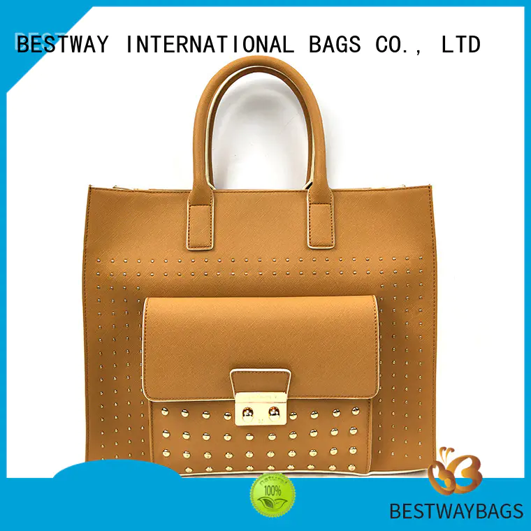 leisure pu leather tote bag customized online for women