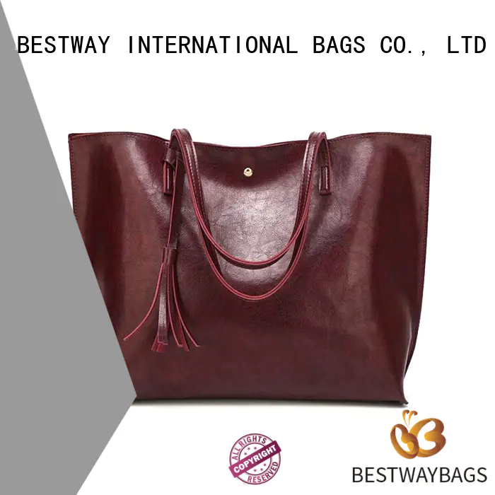 Bestway beautiful pu leather bag supplier for women