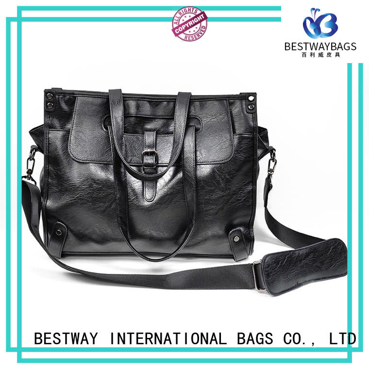 Wholesale Cheap Large Office Messenger Pu Work Bags for Men