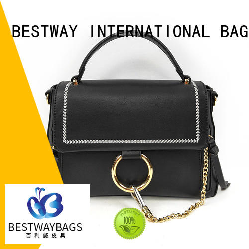 Bestway boutique pu leather bag supplier for lady