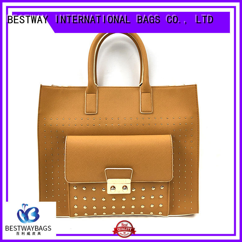 Bestway summer pu leather bag supplier for lady