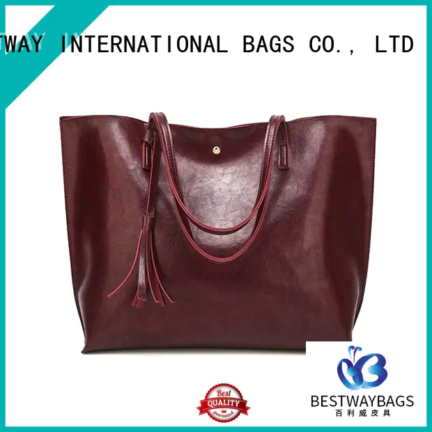 Bestway logo polyurethane purse for sale for girl
