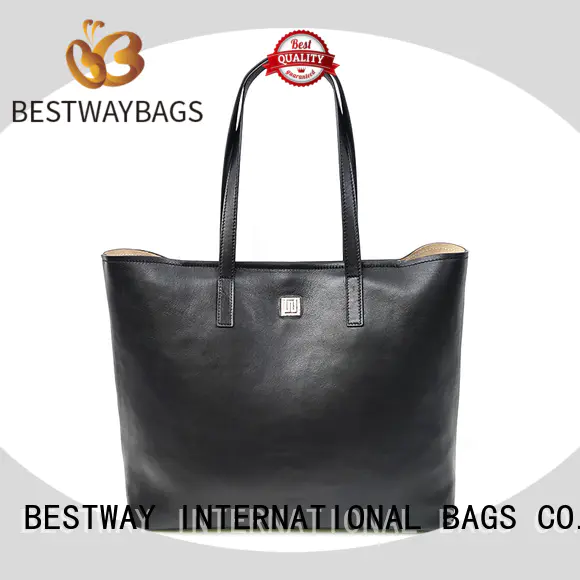 China Organizer Black Big Women Leather Tote Bag Handbags