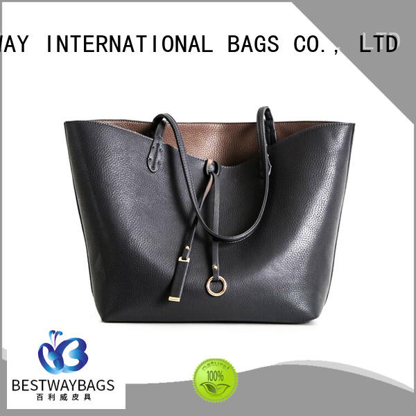 Bestway trendy large brown leather bag wildly for work