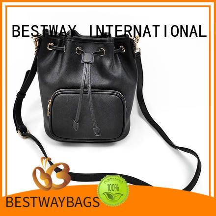 stylish leather handbags bucket manufacturer for work