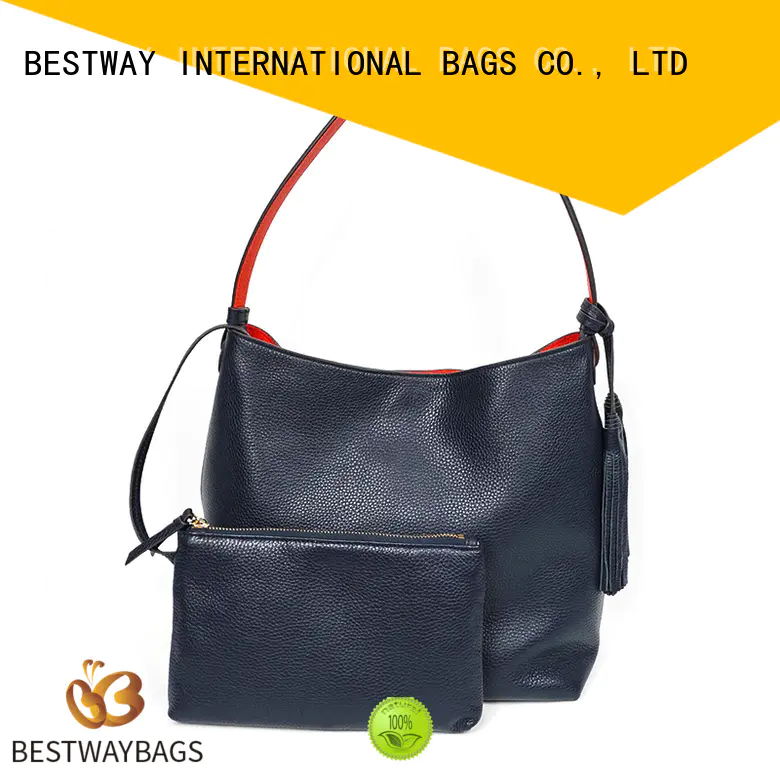 Bestway side leather handbags women for date