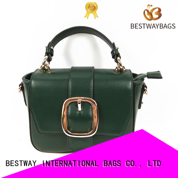 Customized Wholesale Latest Name Brand Green New Small Ladies Handbags