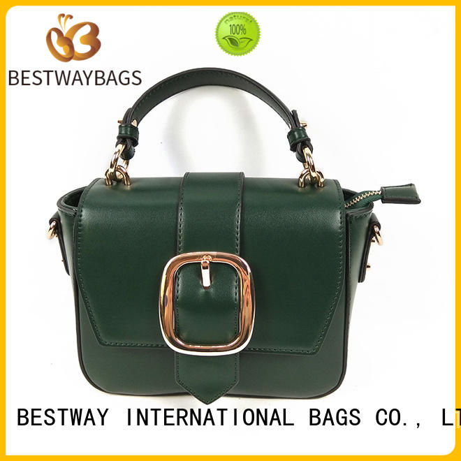 Bestway simple pu leather handbags online for lady