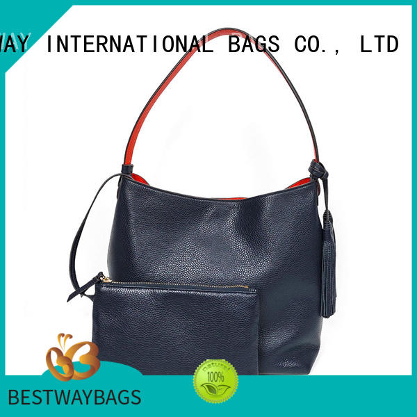 stylish black leather purse online for work