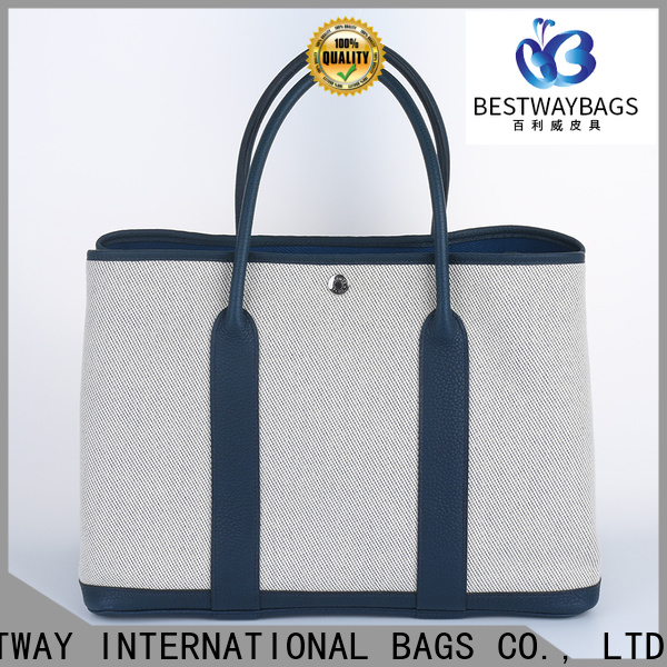 Bestway innovative canvas tote with leather handles factory for relax