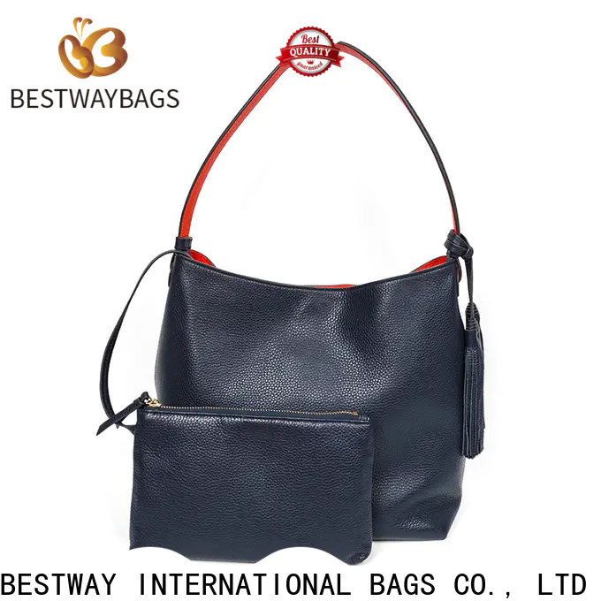 Bestway hobo brown leather bag personalized
