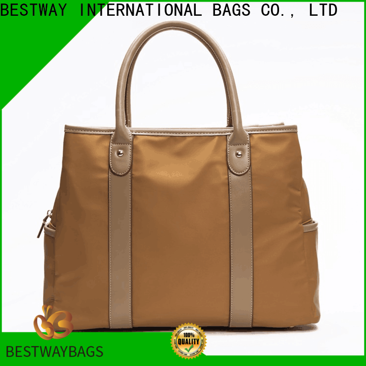 High-quality nylon handbags with leather handles bags personalized for swimming