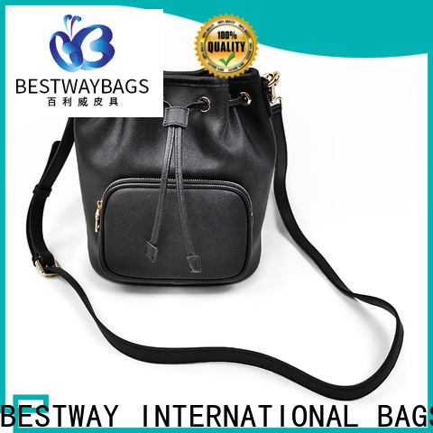 Bestway trendy leather ladies bag price manufacturer for school