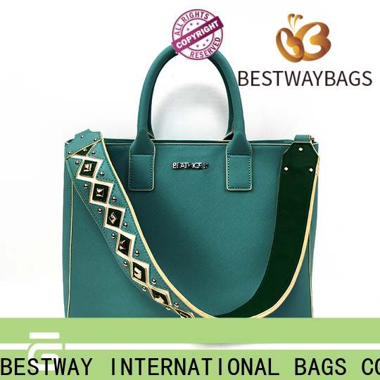 Bestway luxury vintage pu leather tote bag for business for lady