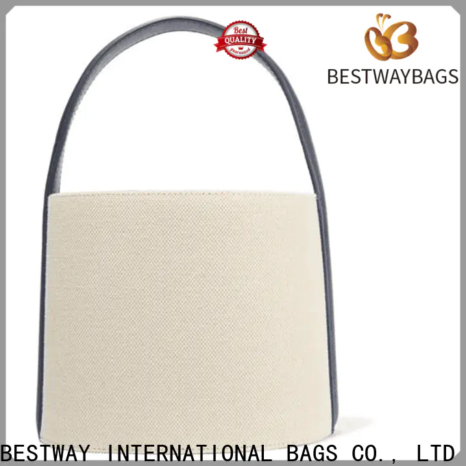 Bestway fashion canvas leather totes for business for holiday