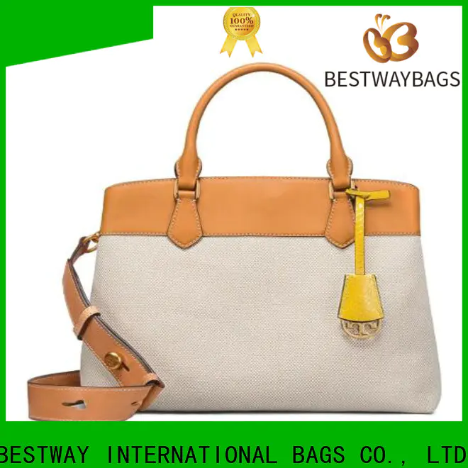 Bestway zipper design canvas tote bag company for shopping