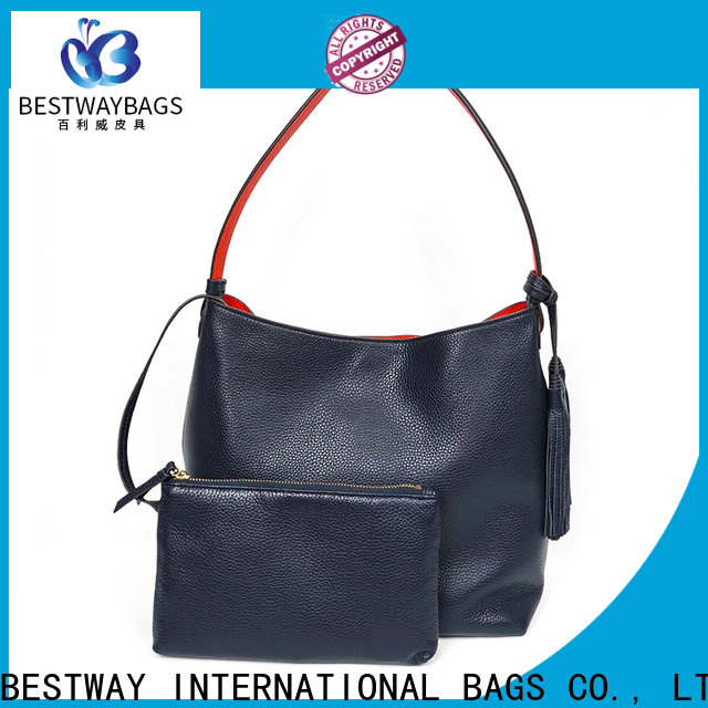 Bestway popular cheap leather handbags factory for school