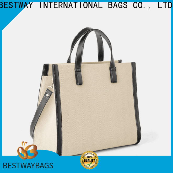 Bestway special canvas leather handbag manufacturers for relax