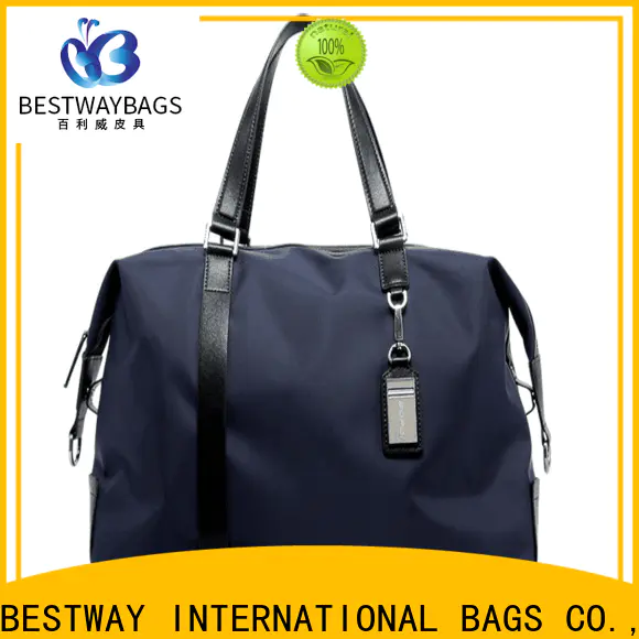 Bestway sport popular nylon bag with leather straps Supply for sport