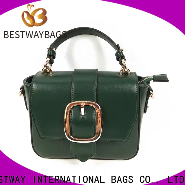 Bestway cross pu genuine leather factory for girl