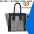 special canvas tote with leather handles female online for shopping