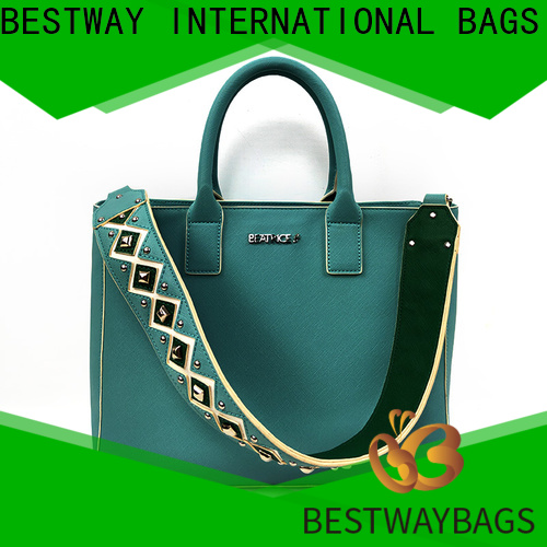 Bestway customized pu tote bag company for lady