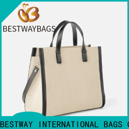 Bestway strip canvas beach bags wholesale for shopping