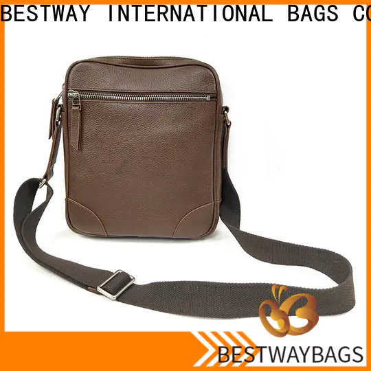 Bestway side side leather bag manufacturers for work