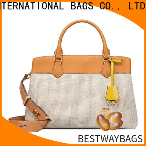 Bestway Wholesale canvas leather bag factory for vacation