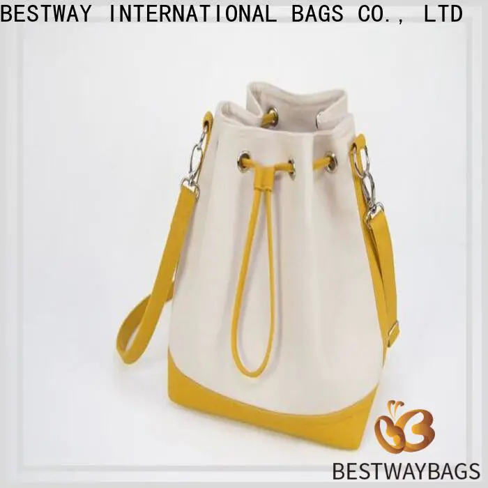 Bestway leather canvas leather handbag factory for vacation