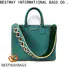 Bestway small pu leather tote bag Chinese for women