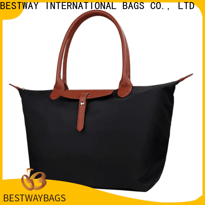 Bestway womens nylon and leather bag manufacturers for sport