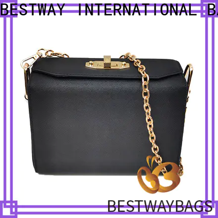 Bestway black pu leather made of factory for girl