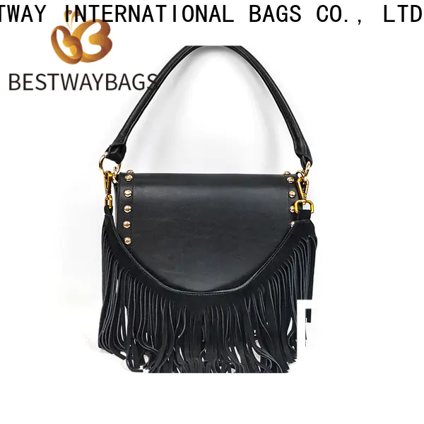 Bestway New black leather purse factory for daily life