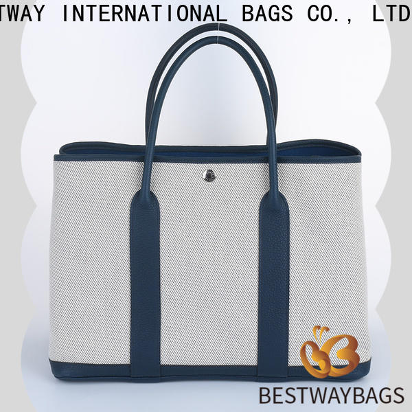 Bestway fashion purple canvas tote bags Suppliers for vacation
