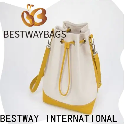 Bestway leather orange canvas tote bag Supply for travel
