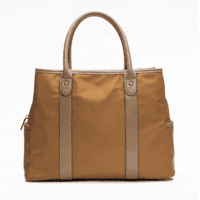 Fashion Elegant Shop Nylon Bag With Leather Handle, Work Handbags and Purses For Women