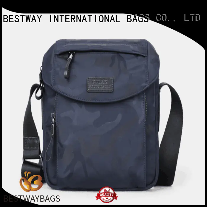 Bestway light nylon handbags with leather handles supplier for gym