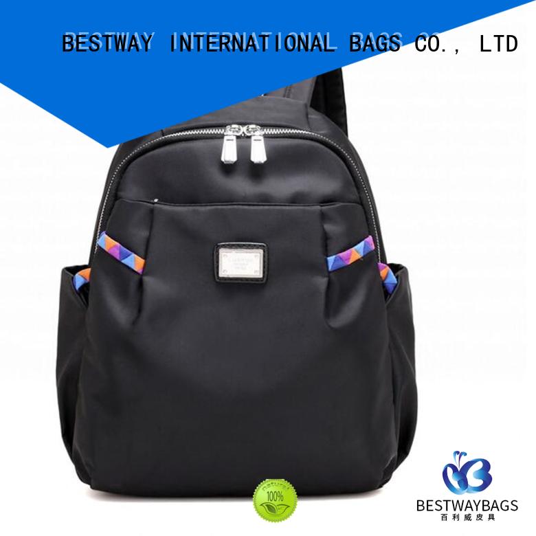 durable nylon tote with leather handles nylon personalized for swimming